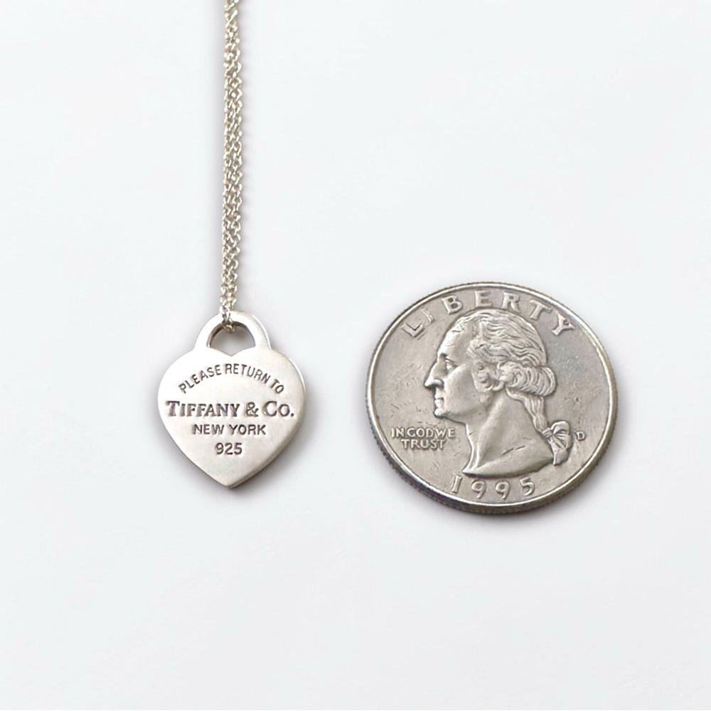 Tiffany & Co. 925 Sterling Silver Return to Tiffany Small Heart Tag Necklace - Picture 6 of 9